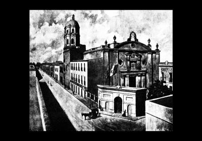 Colegio Máximo de San Pedro y San Pablo, edificio donde se reunió el Congreso Constituyente entre 1823 y 1824.